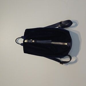 Aimee Kestenberg Women Velvet Leather Backpack purse